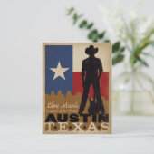 Carte Postale Austin, Texas | Live Music Cowboy (Debout devant)
