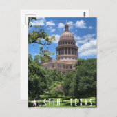 Carte Postale Austin Texas State Capitol (Devant / Derrière)