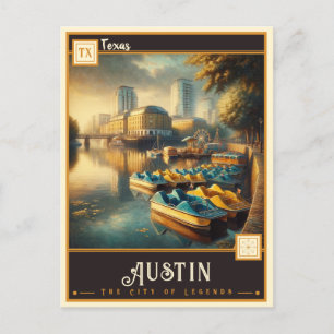 Carte Postale Austin, Texas   VINTAGE