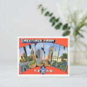 Carte postale Austin, Texas Vintage Big Letters (Debout devant)