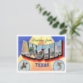 Carte postale Austin, Texas Vintage Big Letters (Debout devant)