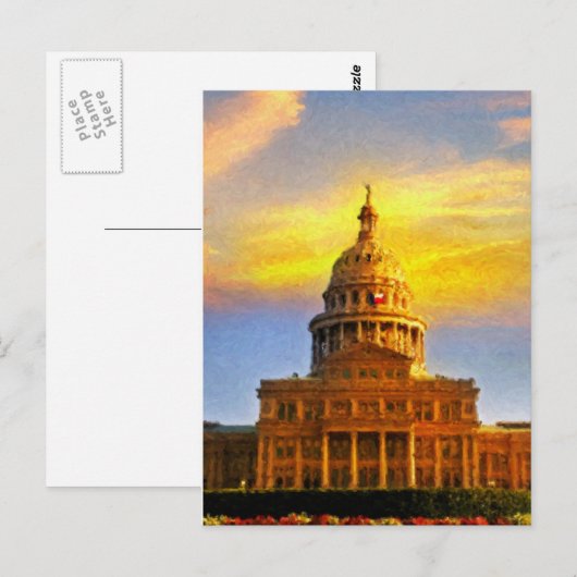 Carte postale Austin TX Sunset (Devant / Derrière)