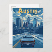 Carte Postale Austin - Voyage Rétro (Devant / Derrière)