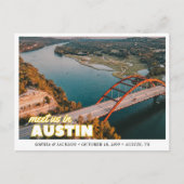 Carte Postale Austin Wedding Save the Date Postcard (Devant)