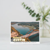 Carte Postale Austin Wedding Save the Date Postcard (Debout devant)