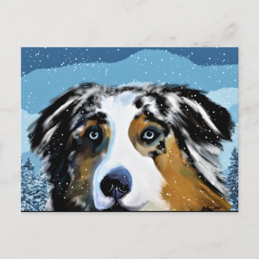 CARTE POSTALE AUSTRALAN SHEPHERD (Devant)