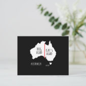 Carte Postale Australia Dog Head Cat's Head (Debout devant)