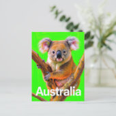 Carte Postale Australia Koala Bear Pop Art (Debout devant)