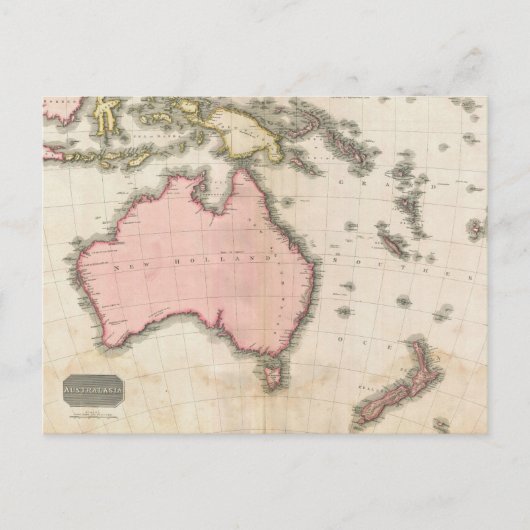 Carte Postale Australia & the South West Pacific (Devant)