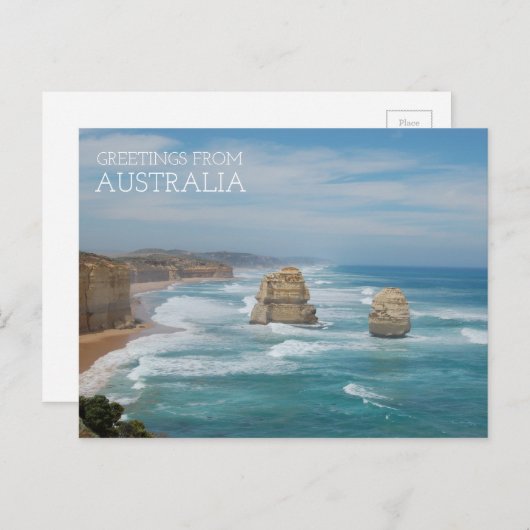 Carte Postale Australia Twelve Apostles (Devant / Derrière)