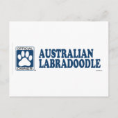 Carte Postale Australian Labraoodle Blue (Devant)