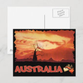 Carte postale Australian Orange Sunset (Devant / Derrière)