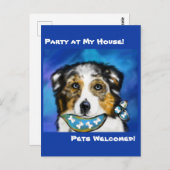 CARTE POSTALE AUSTRALIAN SHEPHERD (Devant / Derrière)