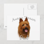 Carte Postale Australian Terrier Papa 2 (Devant / Derrière)