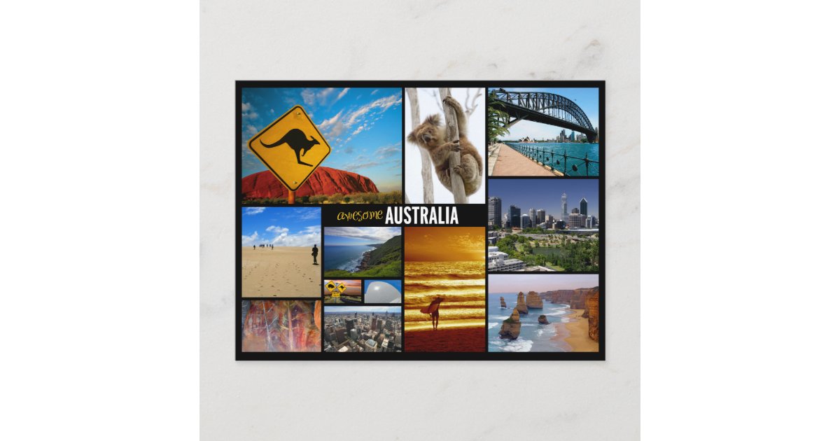 Carte Postale Australie Zazzle Be