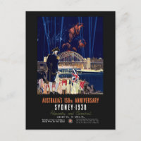 Australie 150e Anniversaire Affiche Vintage 1938