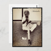 Carte Postale Australie, Autochtone + Didgeridoo (Devant / Derrière)