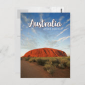 Carte Postale australie ayers rock (Devant / Derrière)