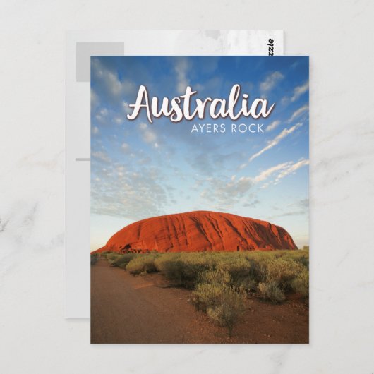 Carte Postale australie ayers rock (Devant / Derrière)