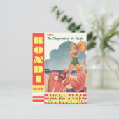 Carte postale Australie Bondi Beach Vintage voyage (Debout devant)