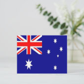 Carte Postale Australie - Drapeau australien - (Debout devant)