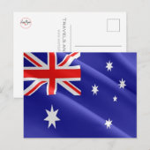 Carte Postale Australie - Drapeau australien (Devant / Derrière)