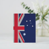 Carte Postale Australie Drapeau Design en fibre de carbone Style (Debout devant)