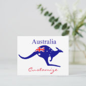 Carte Postale Australie Drapeau Kangaroo Thunder_Cove (Debout devant)