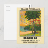 Carte Postale Australie Dunk Island, Great Barrie Beef Travel (Devant / Derrière)
