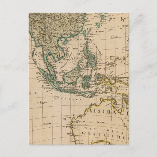 Carte Postale Australie et Asie (Devant)