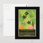 Carte Postale Australie - Grande barrière de corail (Devant / Derrière)