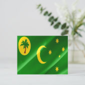Carte Postale Australie - Îles Cocos (Keeling) - Drapeau - (Debout devant)
