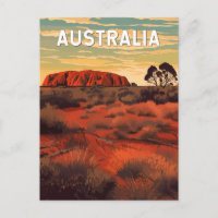 Australie Illustration Travel Art Vintage
