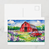 Carte Postale Australie maison jardin (Devant / Derrière)