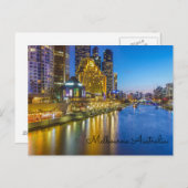Carte Postale Australie Melbourne Yarra (Devant / Derrière)
