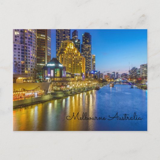 Carte Postale Australie Melbourne Yarra (Devant)