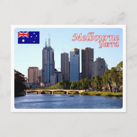 Carte Postale Australie - Melbourne - Yarra River - (Devant)