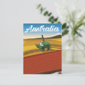 Carte Postale Australie moisson voyage dessin animé (Debout devant)