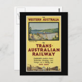 Carte Postale Australie occidentale par Trans-Australian Railway (Devant / Derrière)