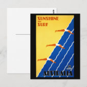Carte Postale Australie Poster vintage restauré (Devant / Derrière)