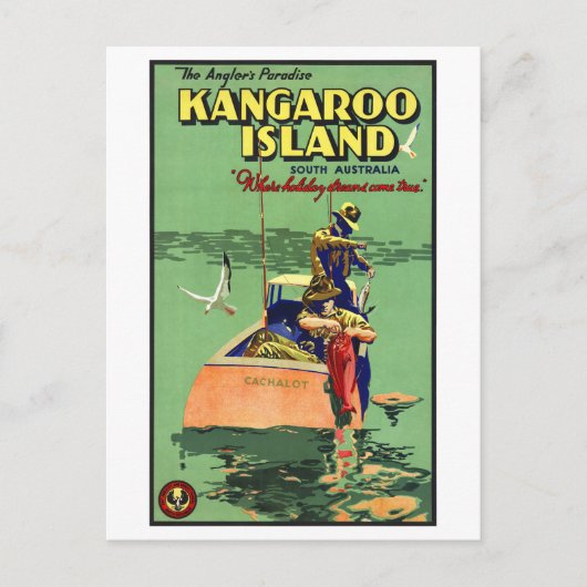 Carte Postale Australie Poster Vintage voyage restauré (Devant)