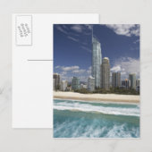 Carte Postale Australie, Queensland, Gold Coast, Surfers (Devant / Derrière)
