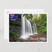 Carte Postale Australie - Russel Falls - (Devant / Derrière)