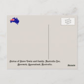 Carte Postale Australie, Steve Irwin, Australia Zoo, Queensland (Dos)