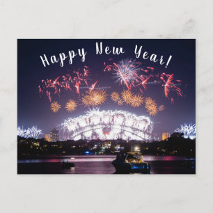 Carte Postale Australie Sydney Harbour Bridge Fireworks NYE