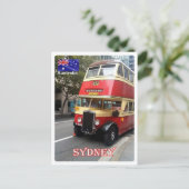 Carte Postale Australie - Sydney - Le bus - (Debout devant)