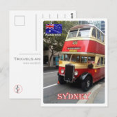 Carte Postale Australie - Sydney - Le bus - (Devant / Derrière)