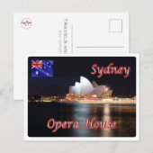 Carte Postale Australie - Sydney - Opéra - (Devant / Derrière)