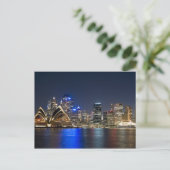 Carte Postale Australie, Sydney. Skyline avec Opera House vu (Debout devant)