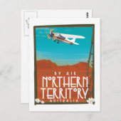 Carte Postale Australie Territoire du Nord affiche des déplaceme (Devant / Derrière)